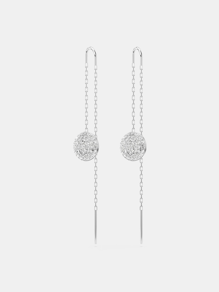 Swarovski Silver Tone Crystal Drop Earrings - Image 4 of 7