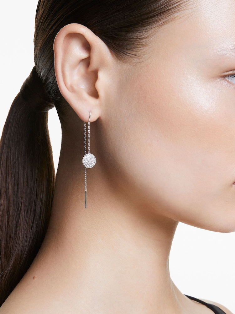 Swarovski Silver Tone Crystal Drop Earrings - Image 5 of 7