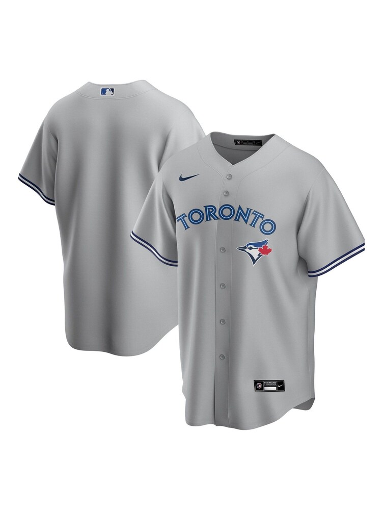 Nike Grey Toronto Grey Jays Official Replica Road Jersey Youth - Image 1 of 3