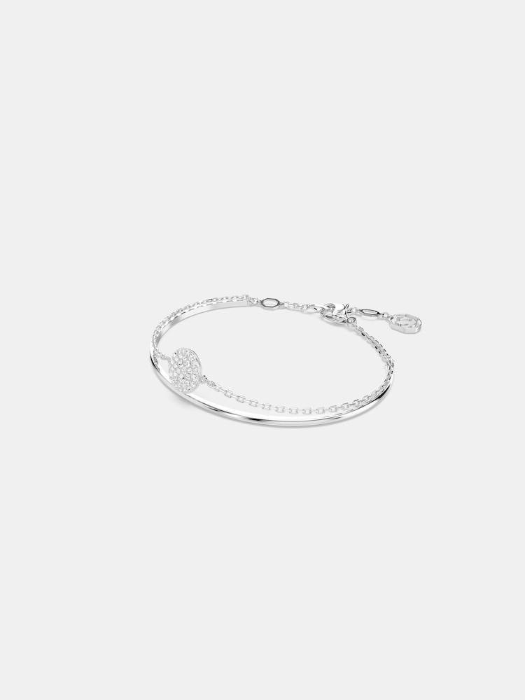 Swarovski Silver Tone Crystal Bangles - Image 3 of 7