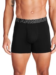 Under Armour Black 100% Cotton Performance Boxers 3 Pack - Image 1 of 4