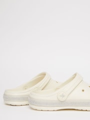Lipsy White Slip On Glitter Clog Sandals - Image 5 of 5