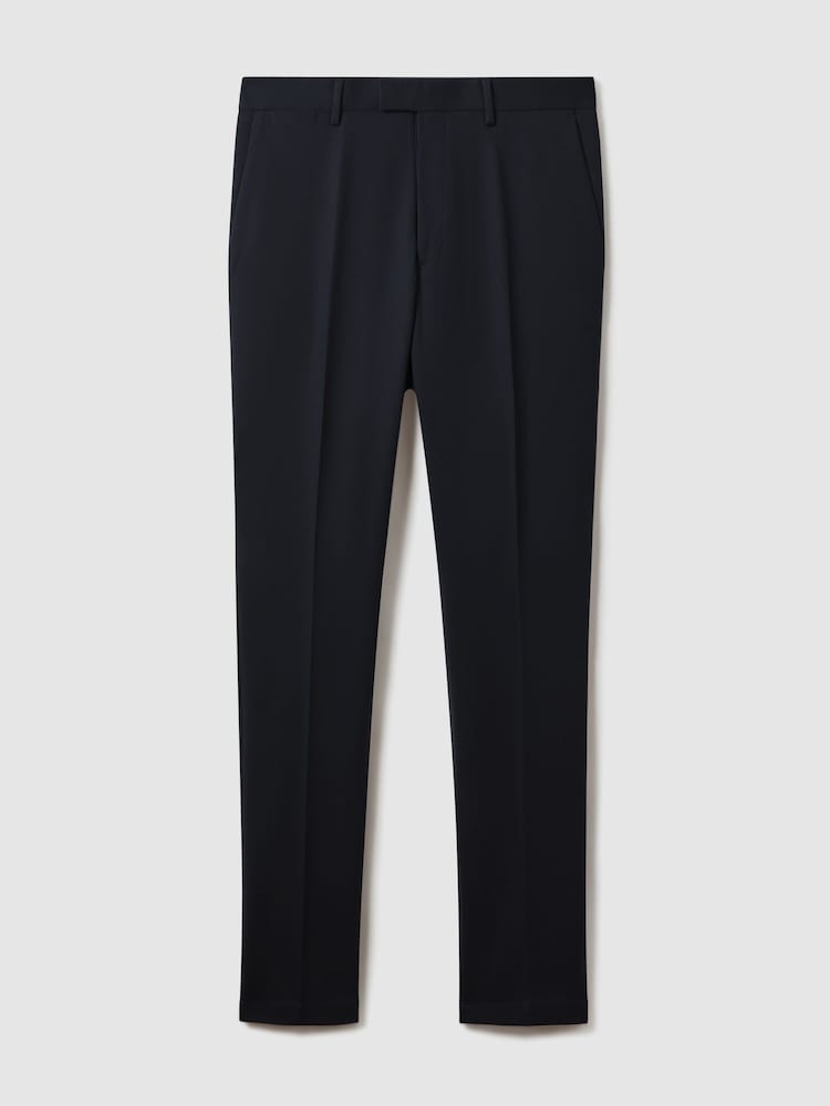 Reiss Navy Eastbury Slim Fit Cotton Blend Chinos - Image 2 of 7