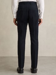 Reiss Navy Eastbury Slim Fit Cotton Blend Chinos - Image 5 of 7