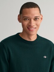 GANT Superfine Lambswool Crew Neck Jumper - Image 4 of 5