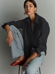 Black Oversized Shirt - Image 1 of 7