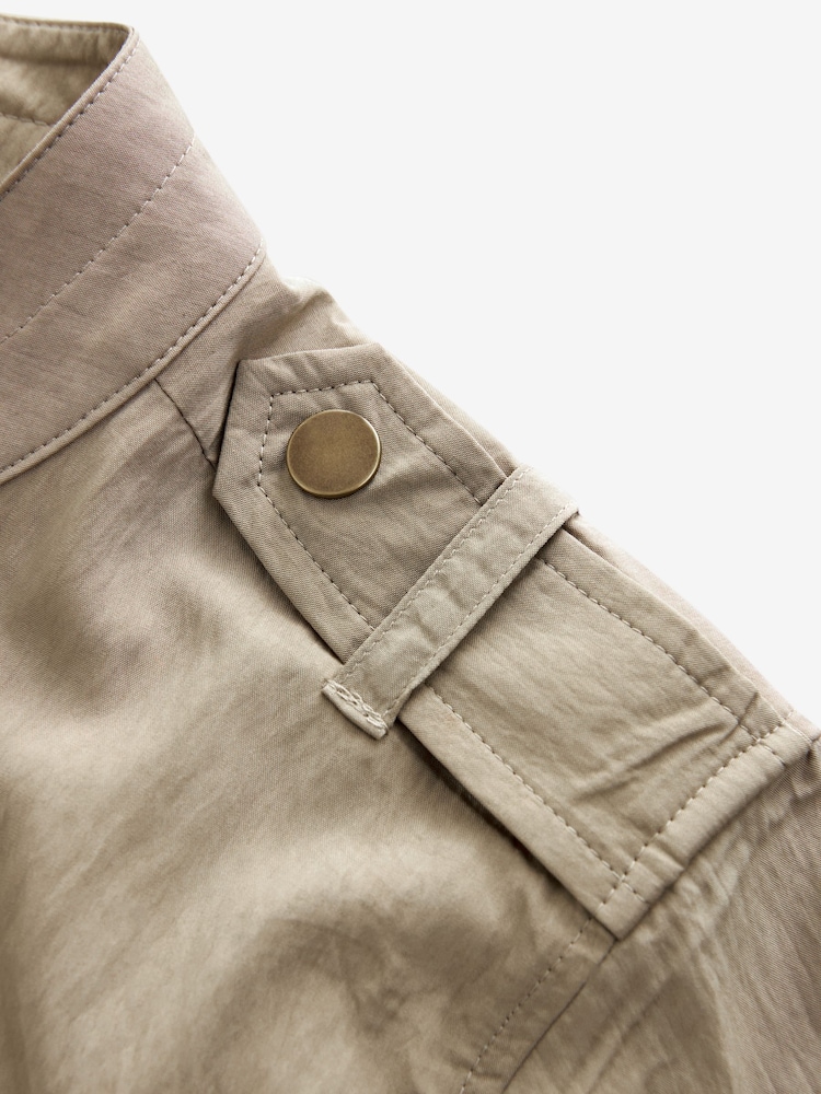 Khaki Green Long Sleeve Utility Blouse - Image 7 of 7