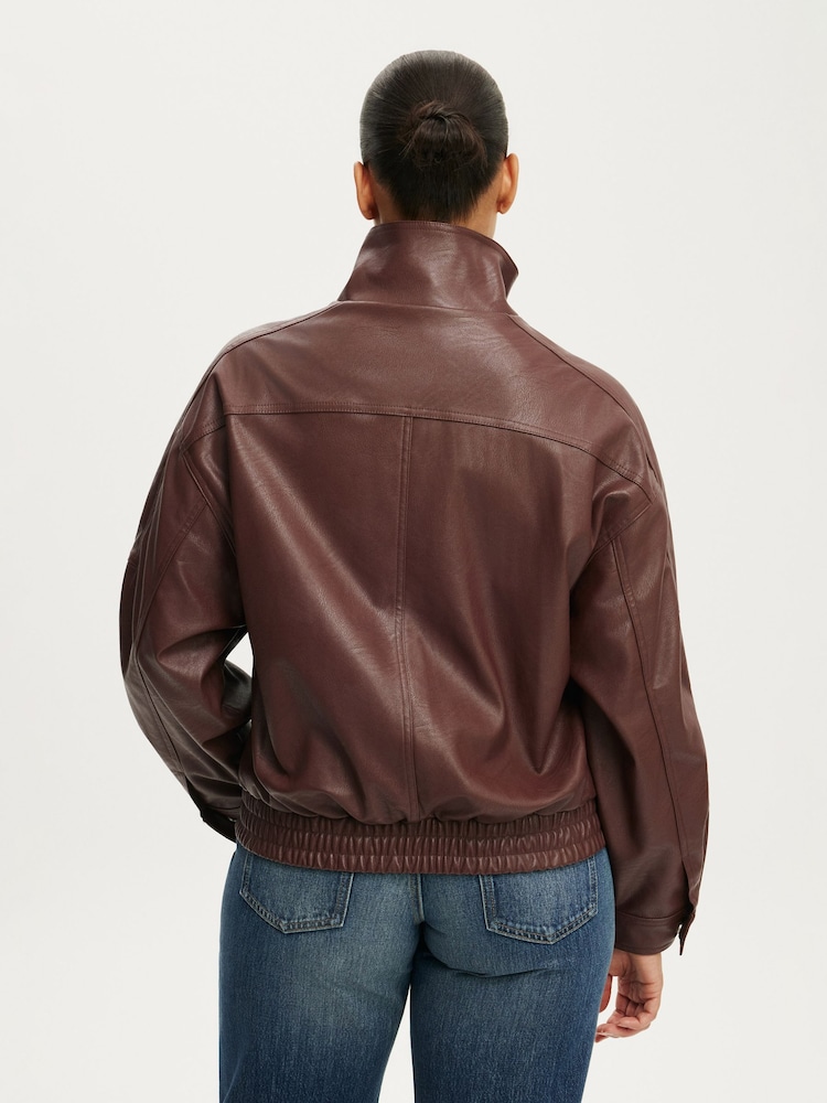 Blouson bomber en similicuir Cotton On Theo - Image 2 de 3 Blouson bomber en similicuir Cotton On Theo - Image 2 de 3