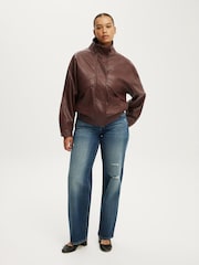 Blouson bomber en similicuir Cotton On Theo - Image 3 de 3