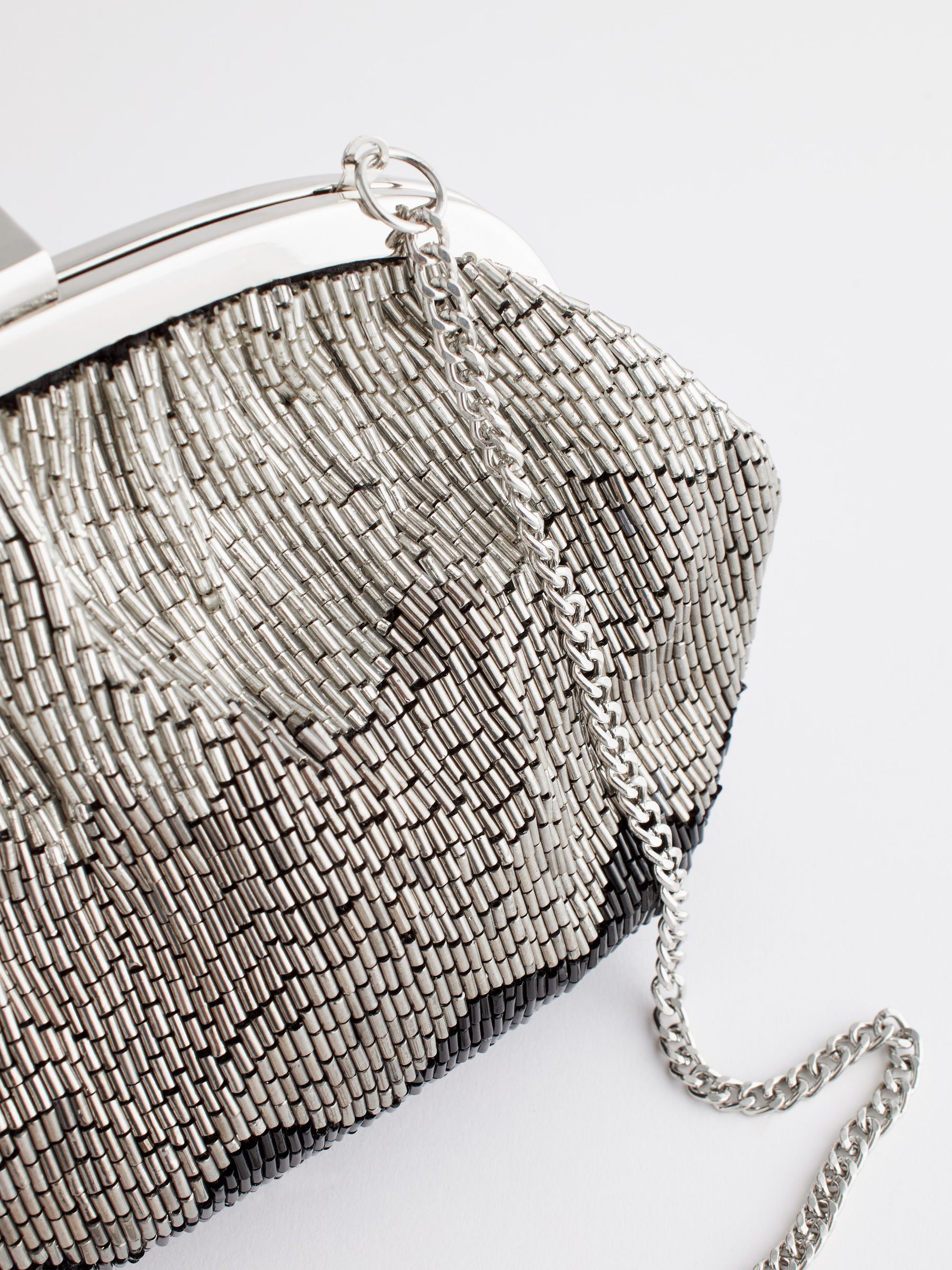Silver occasion bag top