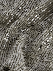 Khaki Green Short Sleeve Sequin T-Shirt - Image 6 of 6
