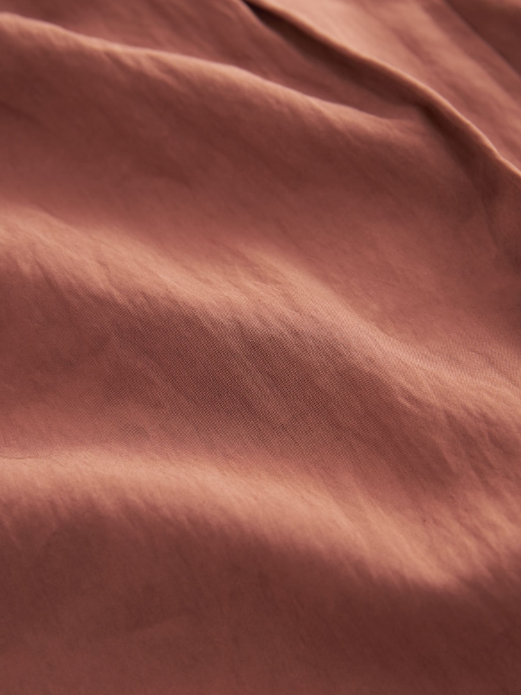 Rust Brown Long Sleeve Utility Blouse - Image 6 of 6