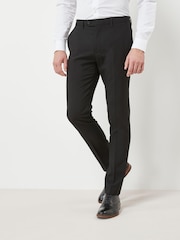 Black Skinny Machine Washable Plain Front Smart Trousers - Image 5 of 8