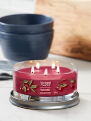 Yankee Candle Red Signature Multiwick Tumbler Scented Candle Black Cherry - Image 1 of 4