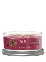 Yankee Candle Red Signature Multiwick Tumbler Scented Candle Black Cherry - Image 3 of 4