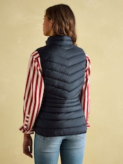 Joules Kenley Navy Showerproof Padded Gilet - Image 2 of 5