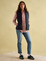 Joules Kenley Navy Showerproof Padded Gilet - Image 4 of 5