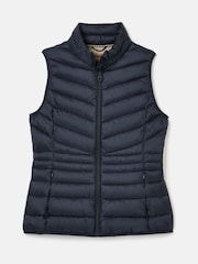 Joules Kenley Navy Showerproof Padded Gilet - Image 5 of 5