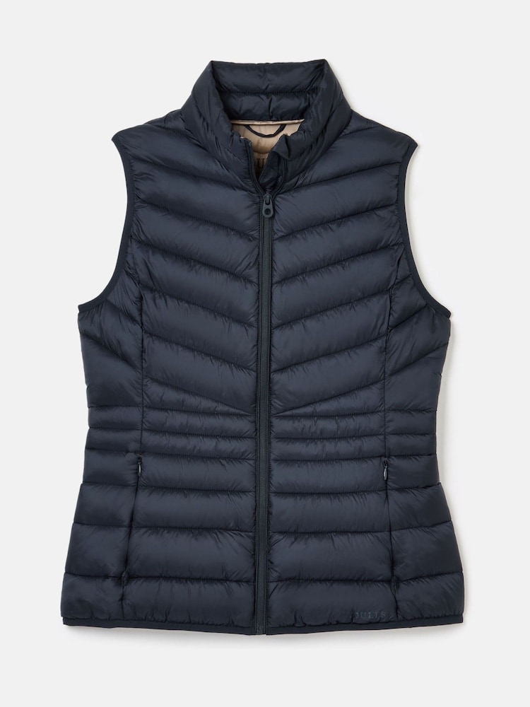 Joules Kenley Navy Showerproof Padded Gilet - Image 5 of 5