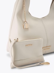 Carvela Cream Cassia Mini Hobo Bag - Image 4 of 4