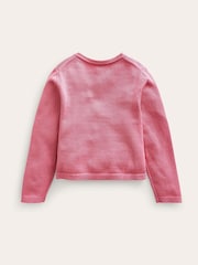 Boden Pink Pointelle 100% Cotton Cardigan - Image 2 of 3
