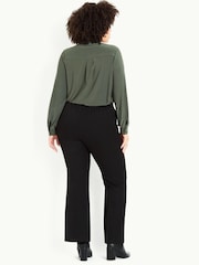 Evans Picasso Bootcut Black Trousers - Image 2 of 3