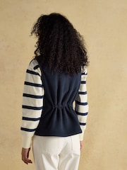 Joules Fairbourne Navy Blue Fleece Gilet - Image 2 of 12