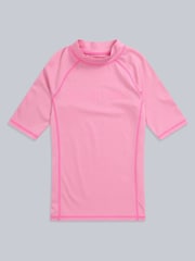 Animal Pink Kids Daisy Recycled Rash Vest - Image 2 of 3