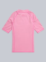 Animal Pink Kids Daisy Recycled Rash Vest - Image 3 of 3