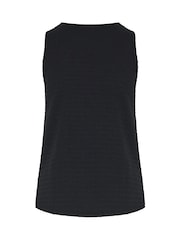 Yours Curve Black Textured Waistcoat - Image 6 of 6