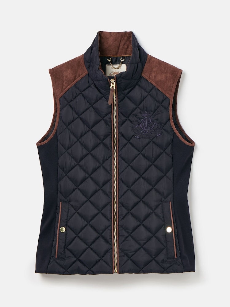 Marineblau/blau - Joules – Braemar Luxe – Wasserfeste Weste mit Rautensteppung - Bild 8 von 8 Marineblau/blau - Joules – Braemar Luxe – Wasserfeste Weste mit Rautensteppung - Bild 8 von 8