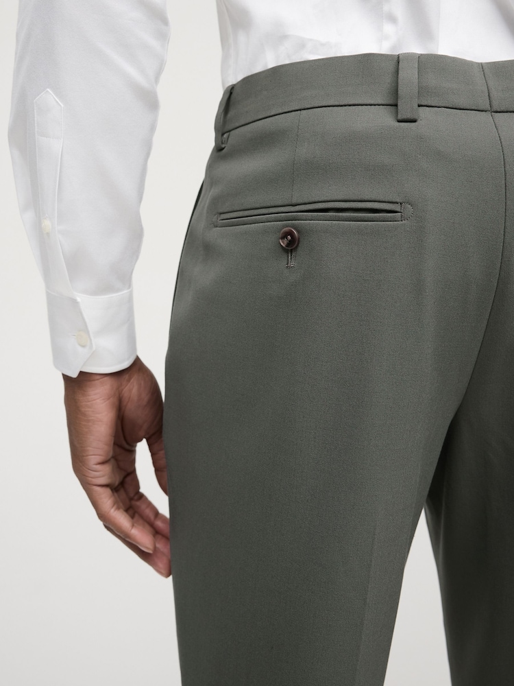 Green Slim Fit Motionflex Stretch Suit Trousers - Image 3 of 3