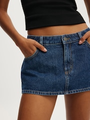 Cotton On Dark Blue Original Denim Skort - Image 4 of 5