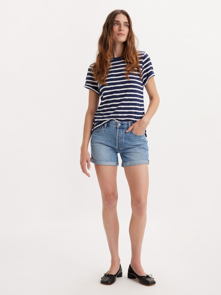 Levi's® Must Be Mine Short 100% Cotton 501® Rolled Shorts - Image 1 of 7