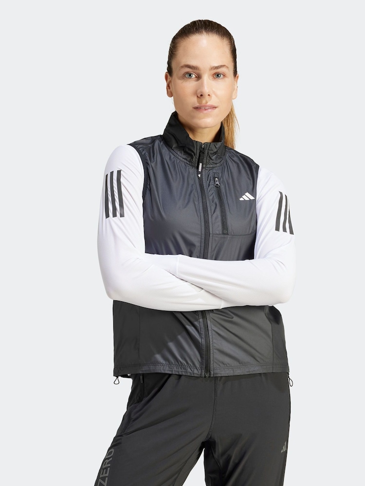 adidas Black Own The Run Gilet - Image 1 of 1