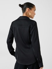 Hush Black Jo Slim Crepe Shirt - Image 2 of 5