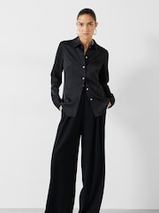 Hush Black Jo Slim Crepe Shirt - Image 3 of 5