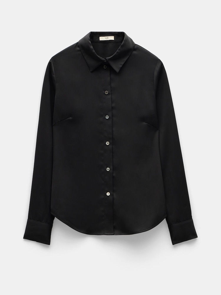 Hush Black Jo Slim Crepe Shirt - Image 5 of 5
