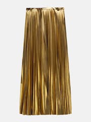 Hush Gold Raven Pleated Maxi Skirt - Image 5 of 5