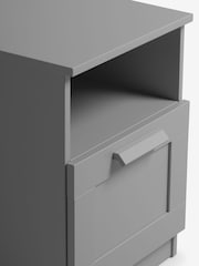 Grey Flynn 1 Drawer Bedside Table - Image 6 of 7