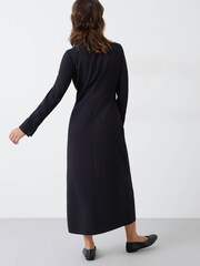 Hush Black Gianna Textured Midi Dress - Image 3 of 5