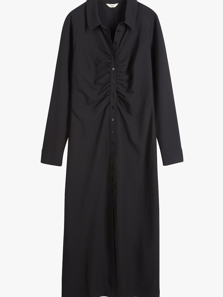Hush Black Gianna Textured Midi Dress - Image 5 of 5