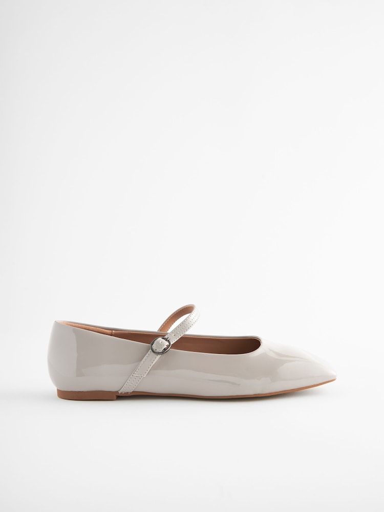 Grey Extra Wide Fit Forever Comfort® Square Toe Mary Jane Shoes - Image 2 of 5