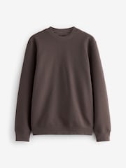 Mushroom Brown Premium Texture Crew Sweatshirt - Image 6 of 8