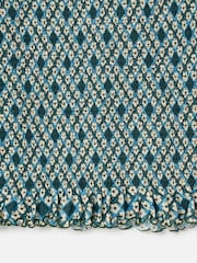Oliver Bonas un zils puķains ģeometriskais krokotais sietveida tops - Attēls 6 no 6