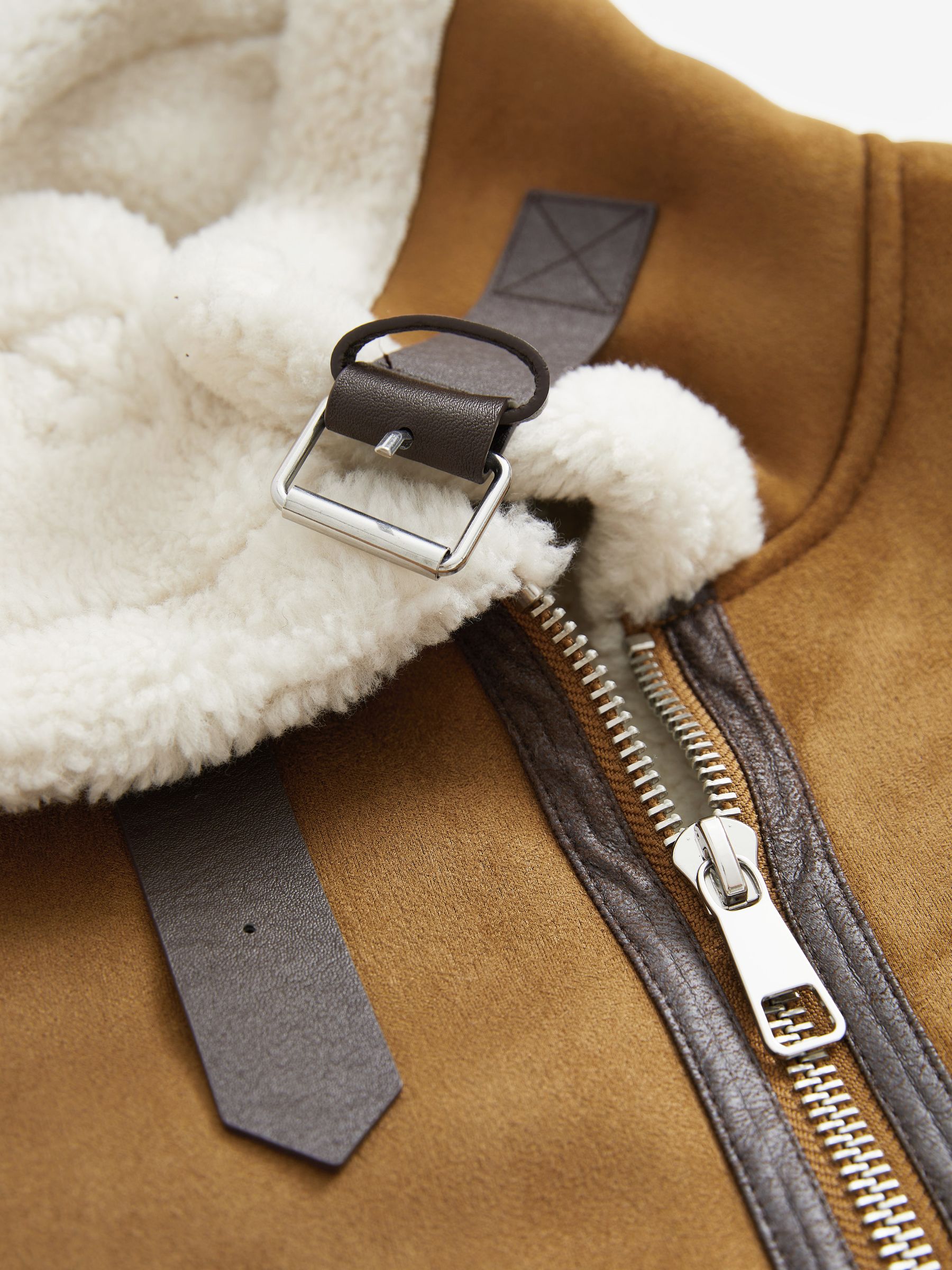 Next tan aviator jacket best sale