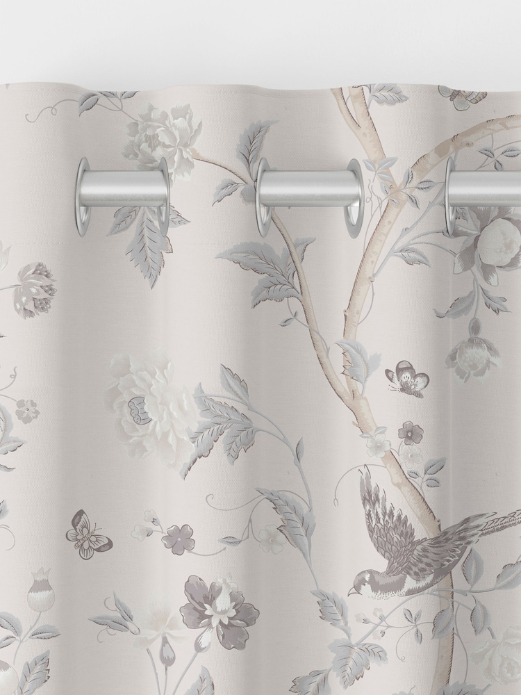 Laura Ashley Dove Grey Summer Palace Made to Measure 100% Cotton Curtains - Image 7 of 7