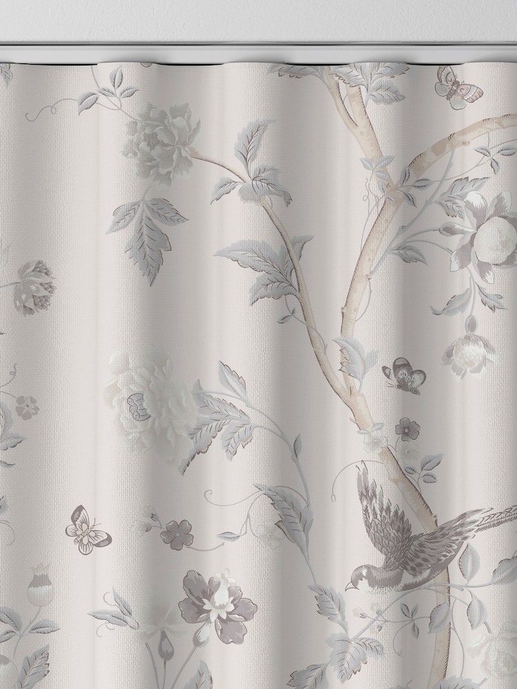 Laura Ashley Dove Grey Summer Palace Made to Measure 100% Cotton Curtains - Image 8 of 8