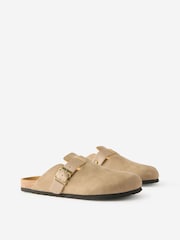 Cotton On Brown Rex Buckle Clogs - Image 2 of 4