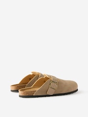 Cotton On Brown Rex Buckle Clogs - Image 3 of 4